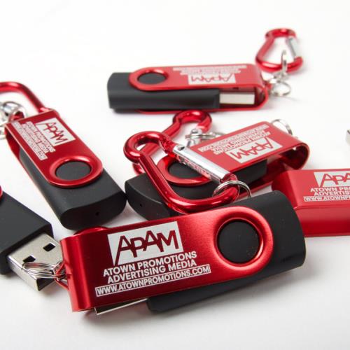 APAM 8 GIG Key Chain Flash Drive  ( APAM LOGO W/WEBSITE )