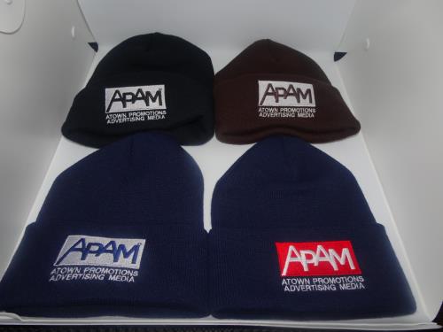 APAM LOGO EMBROIDERED  YUPOONG  BEANIE's  4 PACK *SPECIAL !