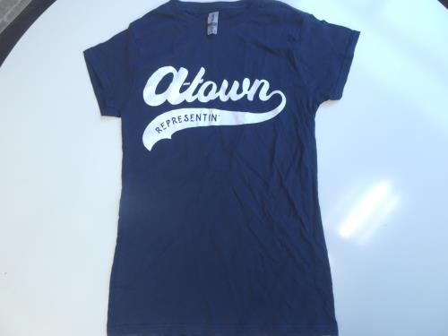 A-Town REPRESENTIN'   ""OG Navy Blue " GILDAN SOFTSTYLE LADIES T-SHIRT  (Size Small)