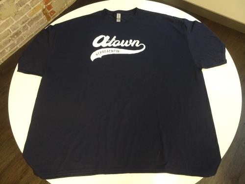 A-Town REPRESENTIN'  "OG Navy Blue"   ( Men's 4XL T-Shirt )